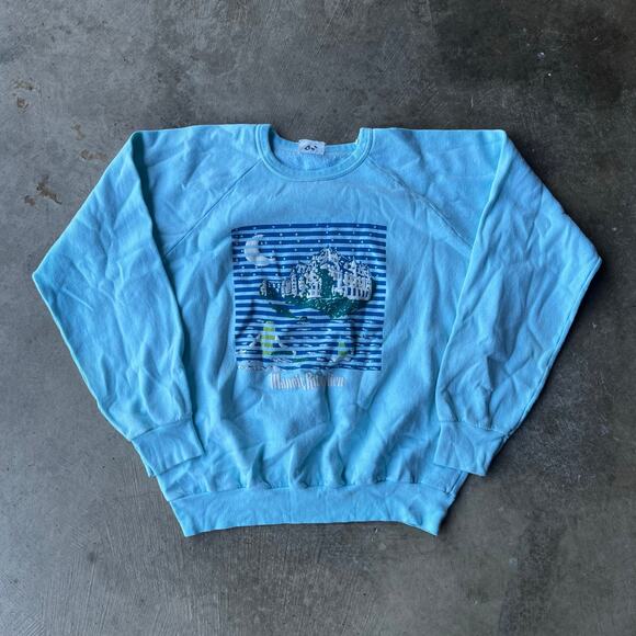 VINTAGE MANOIR RICHELIUE CANADA SWEATSHIRT SOUVENIR TOURISM FITS MENS SMALL 80S - Picture 1 of 5